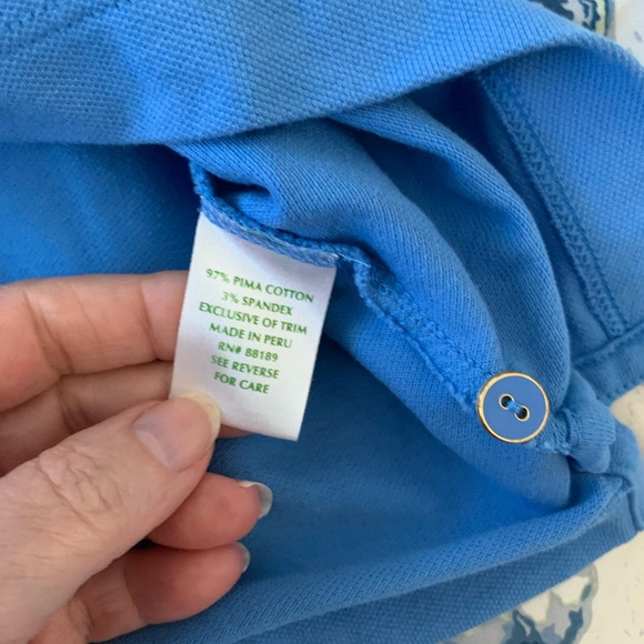 Lilly Pulitzer Palm Tree Logo Sleeveless Polo Golf Tank size Medium - Picture 5 of 6